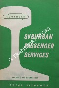Book cover of Suburban Passenger Services [Timetable], 13th June to 11th September 1960 by British Railways Southern Region